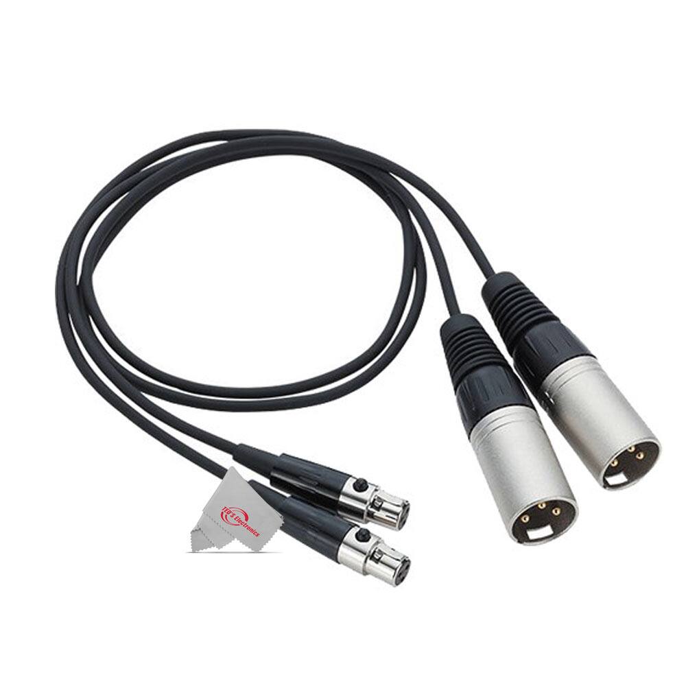 Front. Zoom - Zoom TXF-8 TA3 to XLR Cable (Pair) - Black.