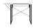 Front Zoom. Studio Designs - Dart Sewing Table Folding Top and Adjustable Platform - Charcoal Black / White.