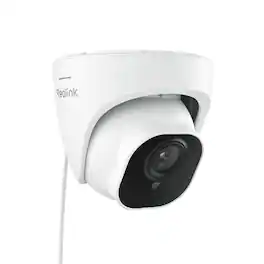 Reolink - RLC-520A 5MP PoE IP Camera, Smart Person/Vehicle Detection, with Microphone Audio IP66 Weatherproof for Outdoor - White