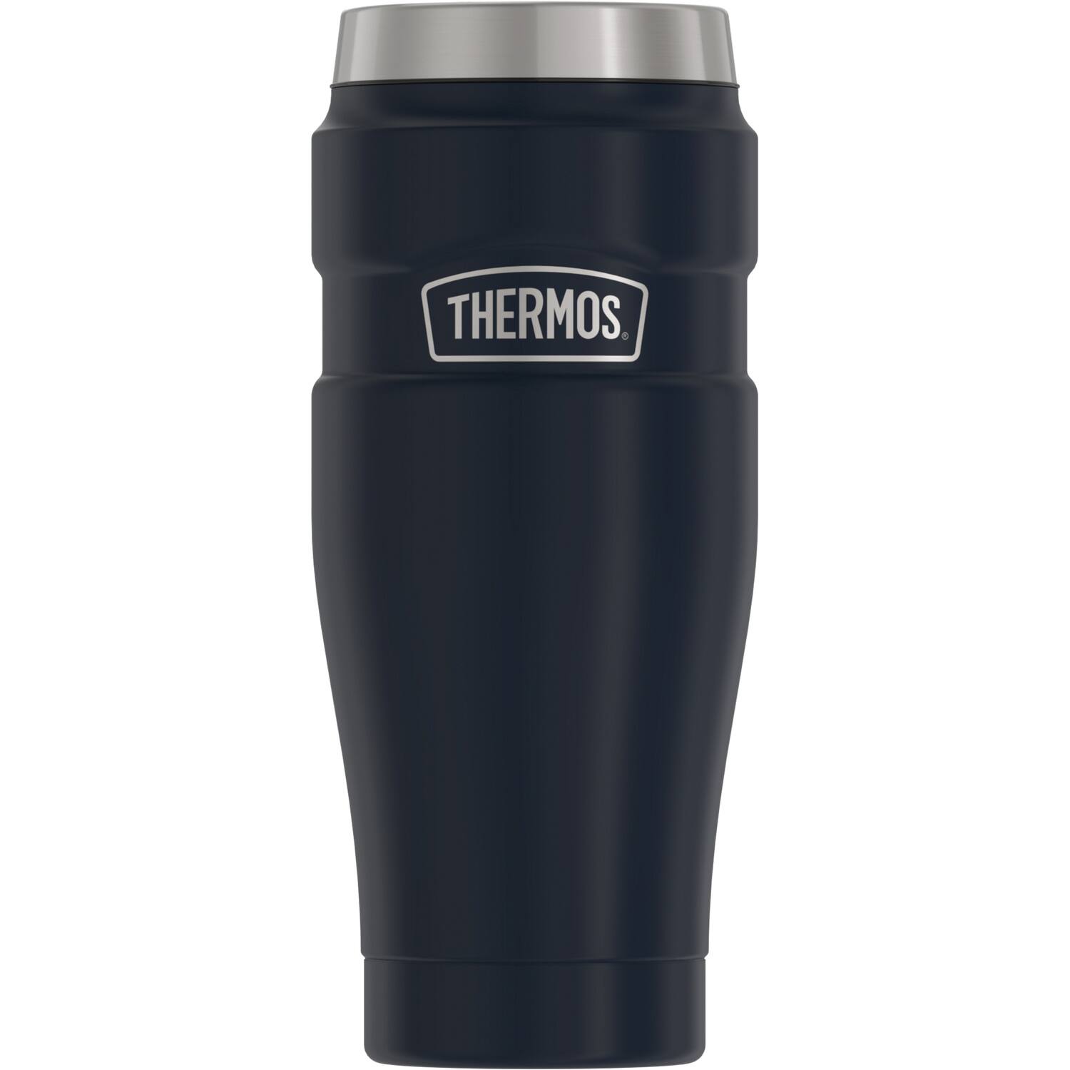Alt View 10. Thermos - 16-Ounce Stainless King Vacuum-Insulated Stainless Steel Travel Tumbler - Matte Blue.