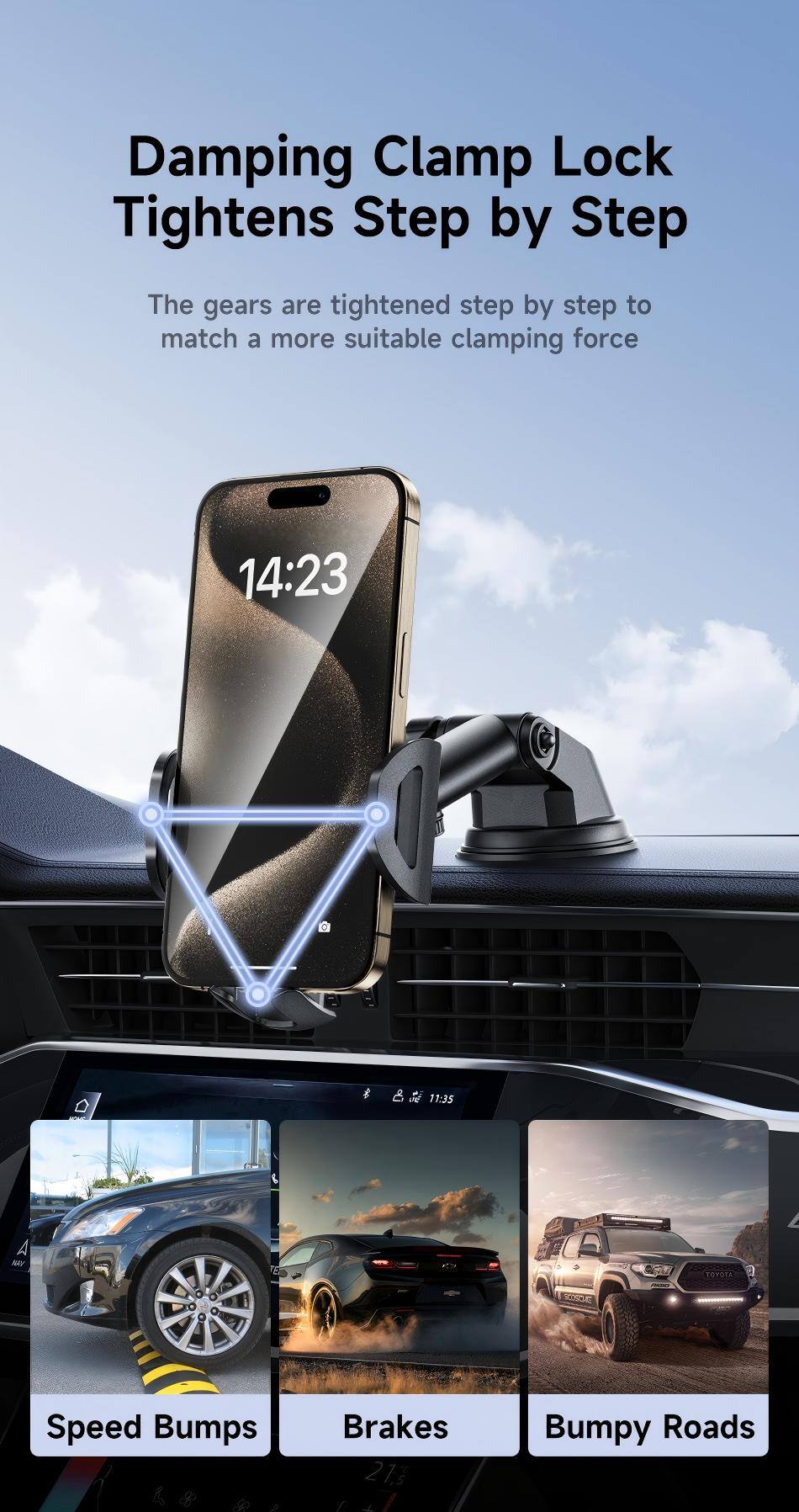 Damping Clamp Lock Tightens Step by Step

The gears are tightened step by step to match a more suitable clamping force

14:23

Speed Bumps Brakes Bumpy Roads