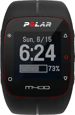 Polar M400 GPS Watch with Heart Rate Black 90051339 Best Buy
