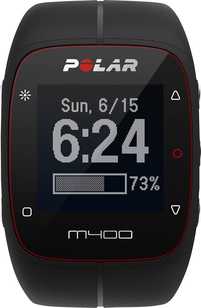Polar M400 GPS Watch with Heart Rate Black 90051339 Best Buy