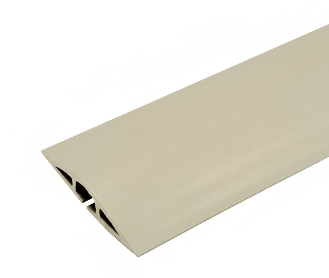 Fleming Supply White 4 ft Floor Cord Protector Covers Cables, Cords, or Wires 3 Channel