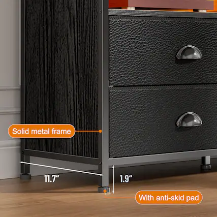 Solid metal frame
11.7"
1.9"
With anti-skid pad