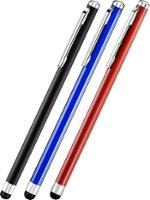 Insignia™ - Styluses (3-Count) - Black/Red/Blue - Front_Zoom