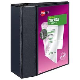 Avery - 5" 3-Ring View Binders, D-Ring - Black