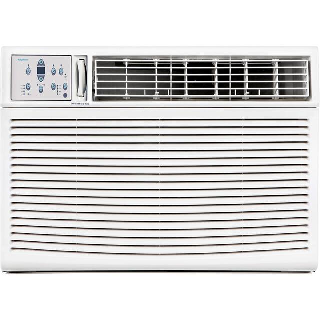 Keystone - 1,000 Sq. Ft. 18,800/18,400 BTU 230V Window Air Conditioner with 16,000 BTU Supplemental Heat Function - White