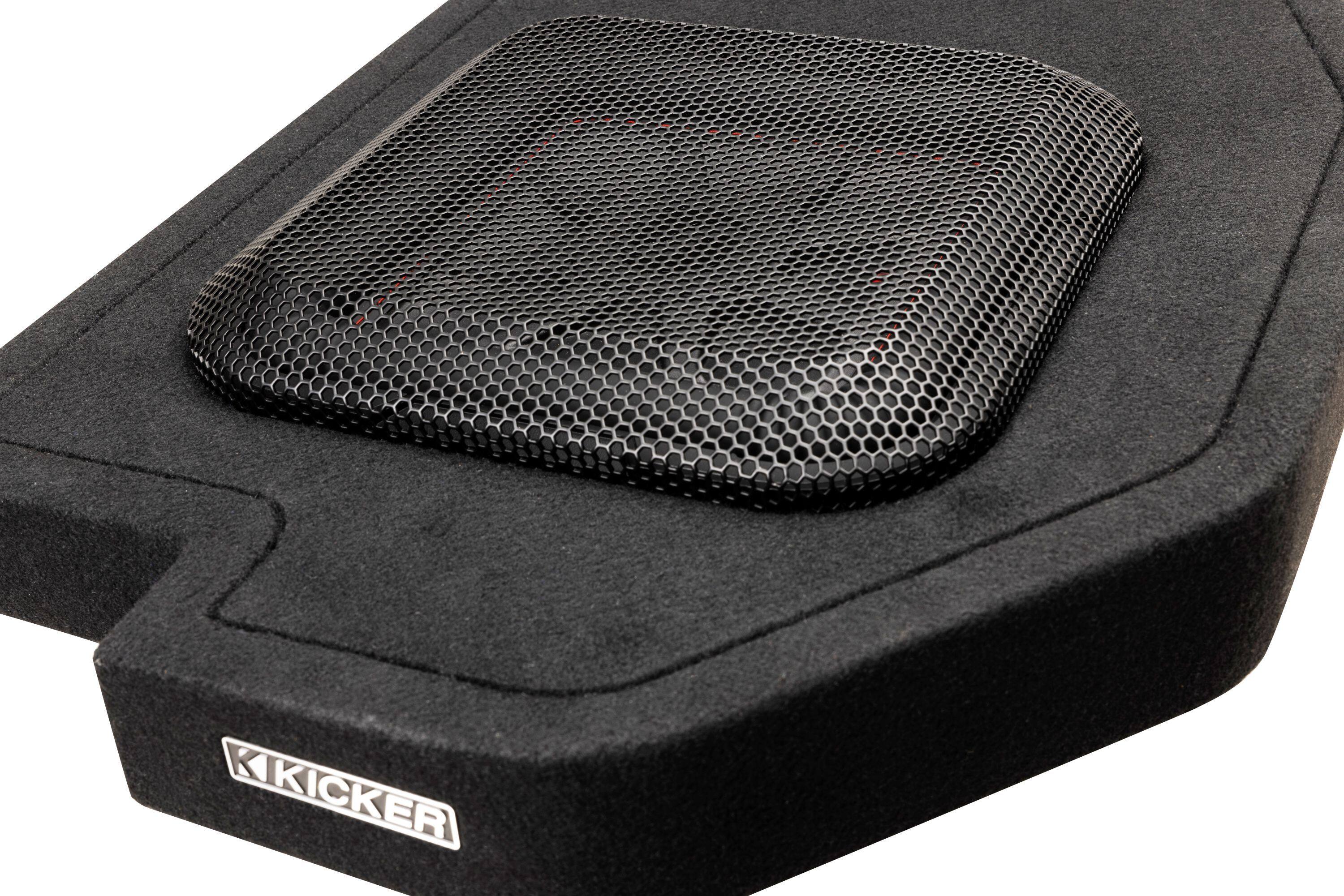 Alt View 6. KICKER - L7T Custom Fit Dual 10" 2-Ohm Down Firing Enclosure Subwoofer for Select Dodge Rams - Black.