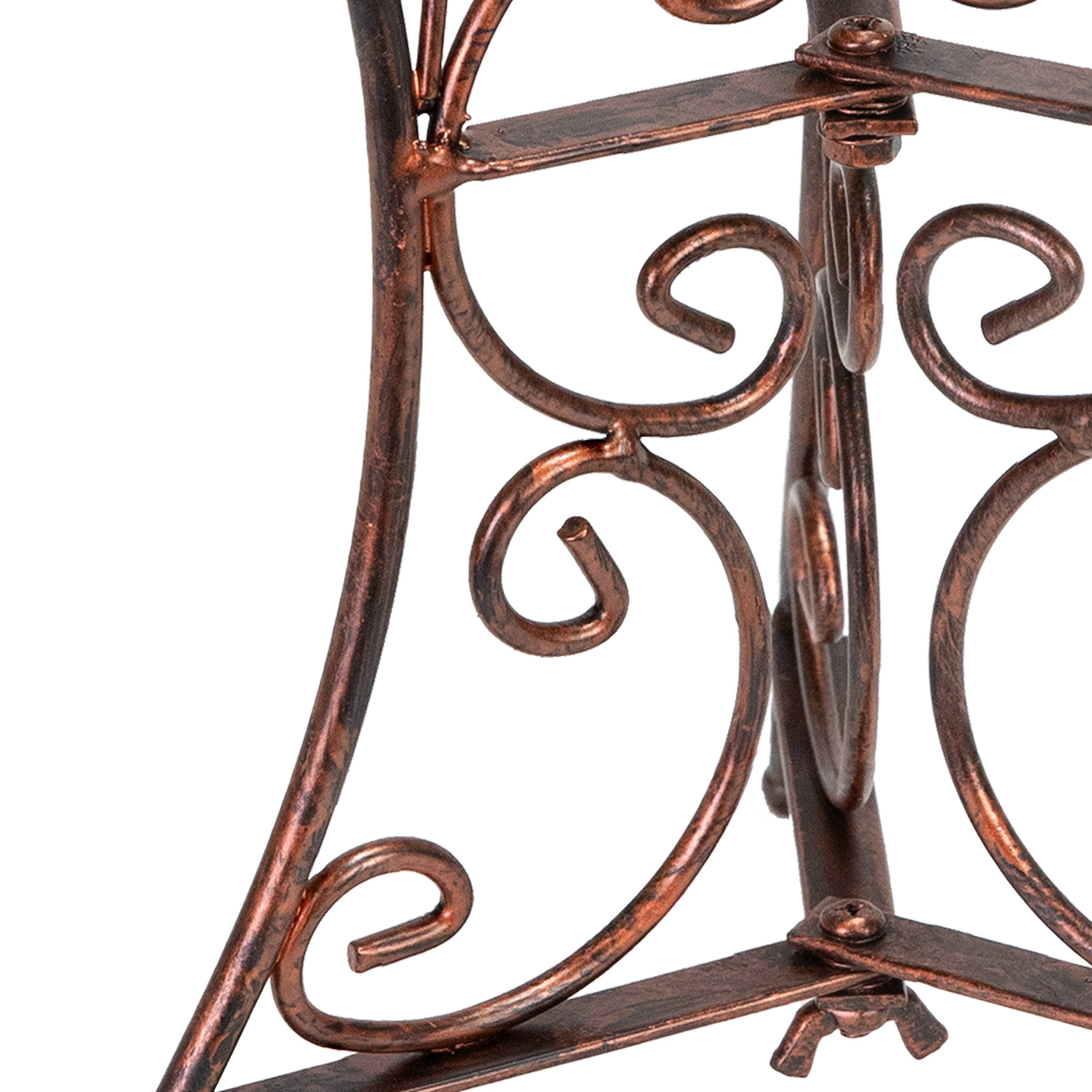 Alt View 9. Sunnydaze - Decorative Scroll Steel Outdoor Gazing Globe Stand - Bronze.