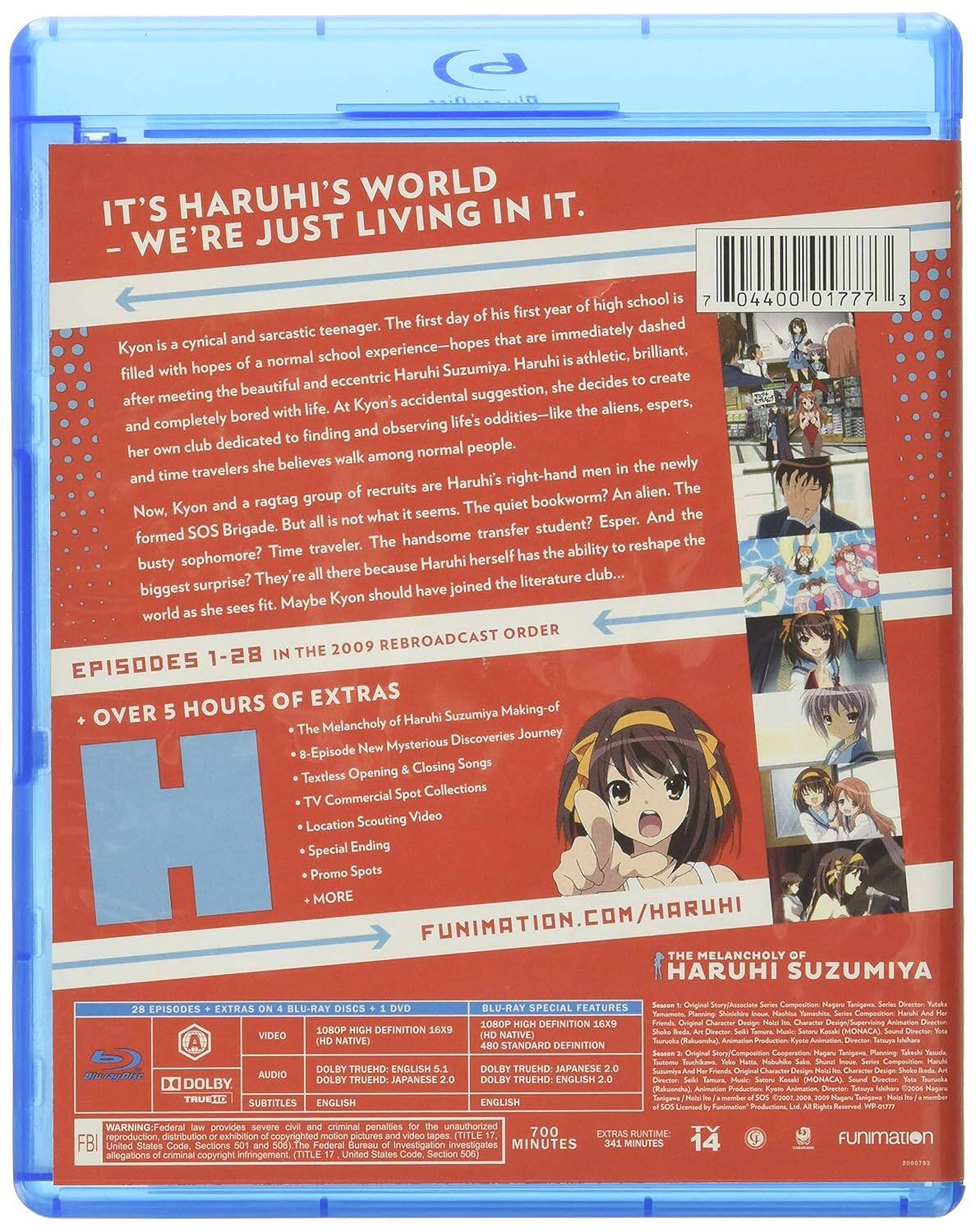 Alt View 1. The Melancholy of Haruhi Suzumiya: Seasons One and Two   - BLU-RAY.