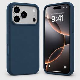 Entronix - Case Compatible with iPhone 18 Pro Max - Soft-Touch Liquid Silicone - Navy
