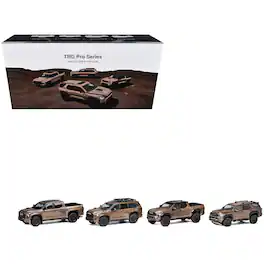 Toyota TRD PRO Mudbath 4 Car Set Limited Edition to 200 pieces Worldwide 1/64 Diecast Model Cars by GCD