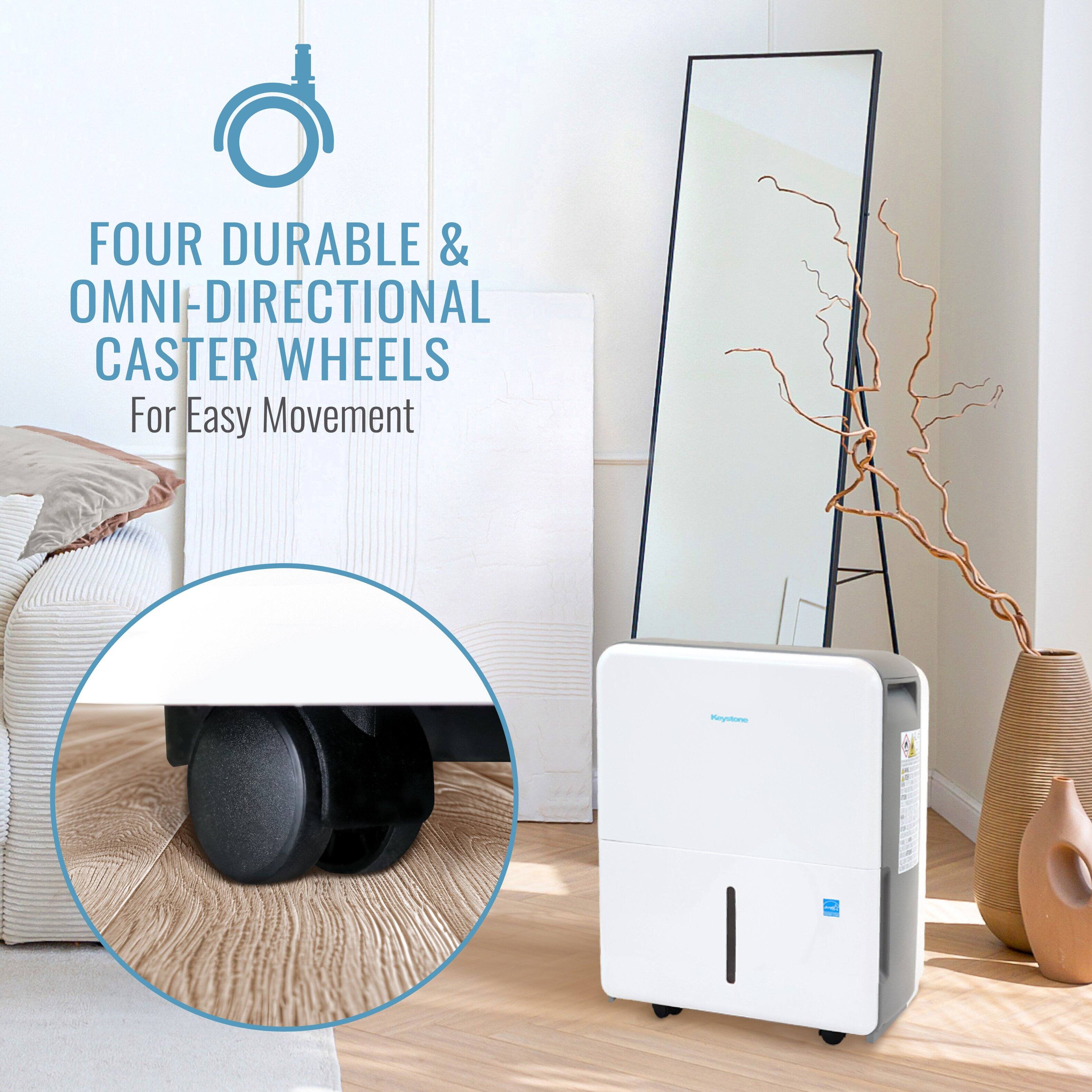 FOUR DURABLE & OMNI-DIRECTIONAL CASTER WHEELS For Easy Movement
