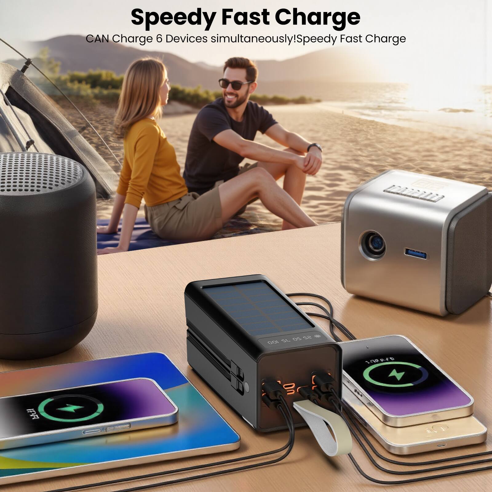 Speedy Fast Charge  
CAN Charge 6 Devices simultaneously!  
Speedy Fast Charge