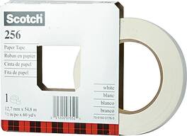 Scotch - Paper Tape, 1/2" x 60 Yards, 3" Core - White
