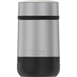 Thermos - 18 oz. Alta Stainless Steel Food Jar - Matte Steel/Espresso Black - Silver