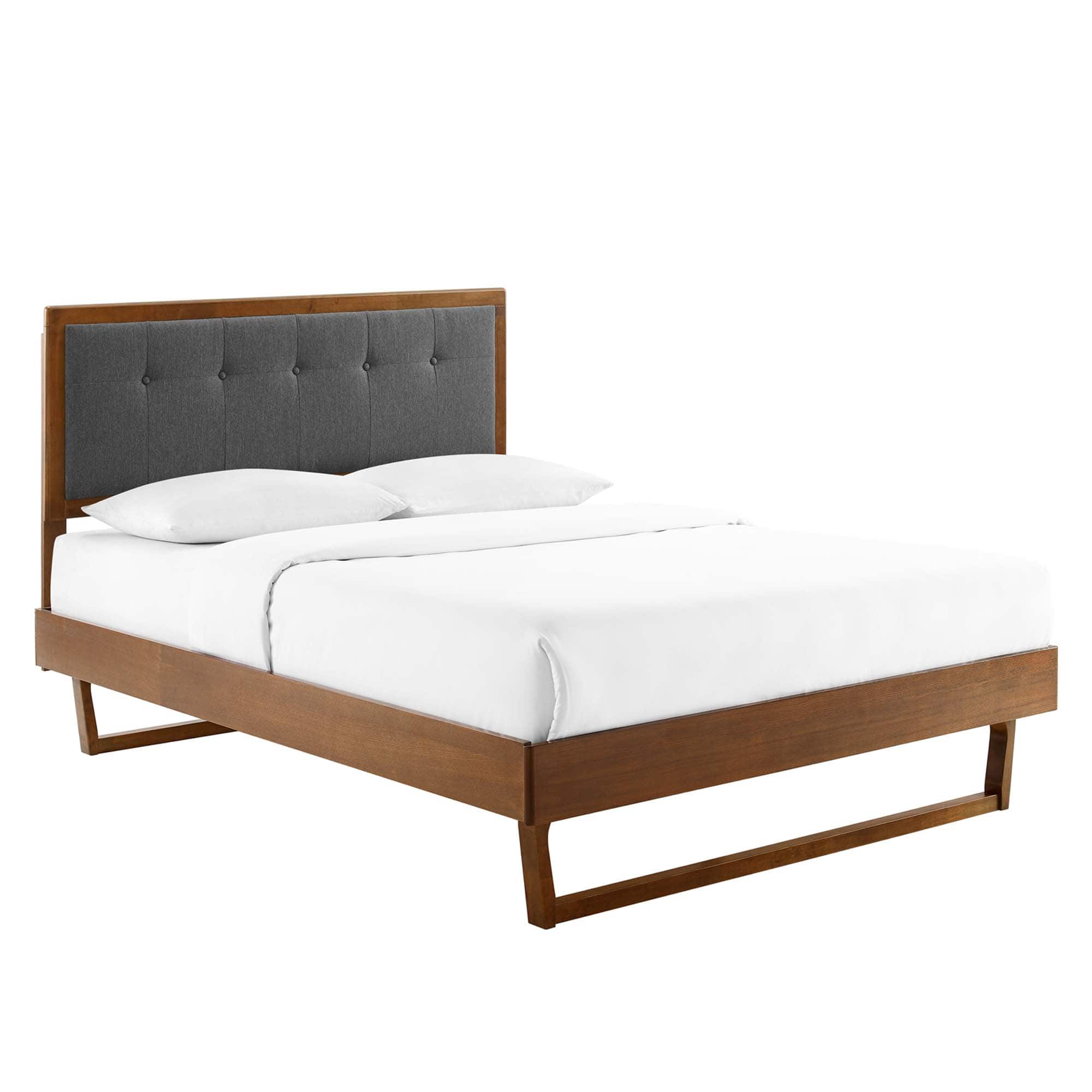 Modway - Willow Wood King Platform Bed With Angular Frame - Brown price history on PriceWatchPro