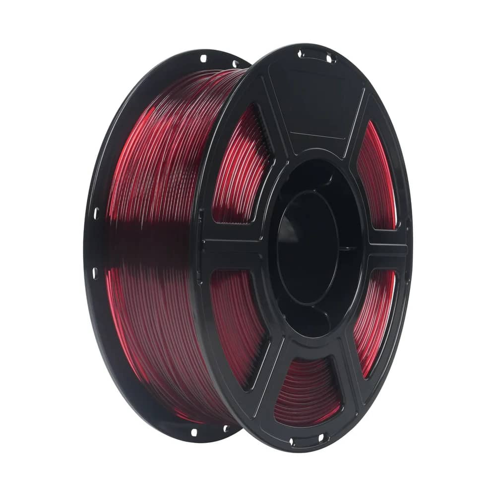 Flashforge - HS PETG 3D Printer Filament-1.75mm-1kg (2.2 lbs) Spool - Transparent Ruby Red price history on PriceWatchPro