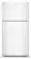 Front. Amana - 33 in. Wide 21.3 cu. ft. Top-Freezer Refrigerator With Dual Crisper Drawers - White.