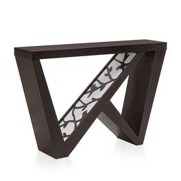 Furniture of America - Wyll Contemporary Indoor LED Wood Console Table with Remote - Red