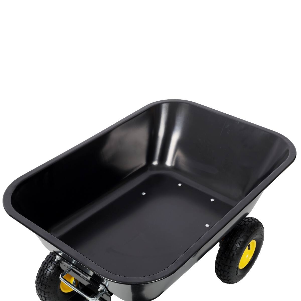 Alt View 9. Loheer - Loheer Metal Dumping Cart 600lb Garden Cart Utility Yard Cart Black.