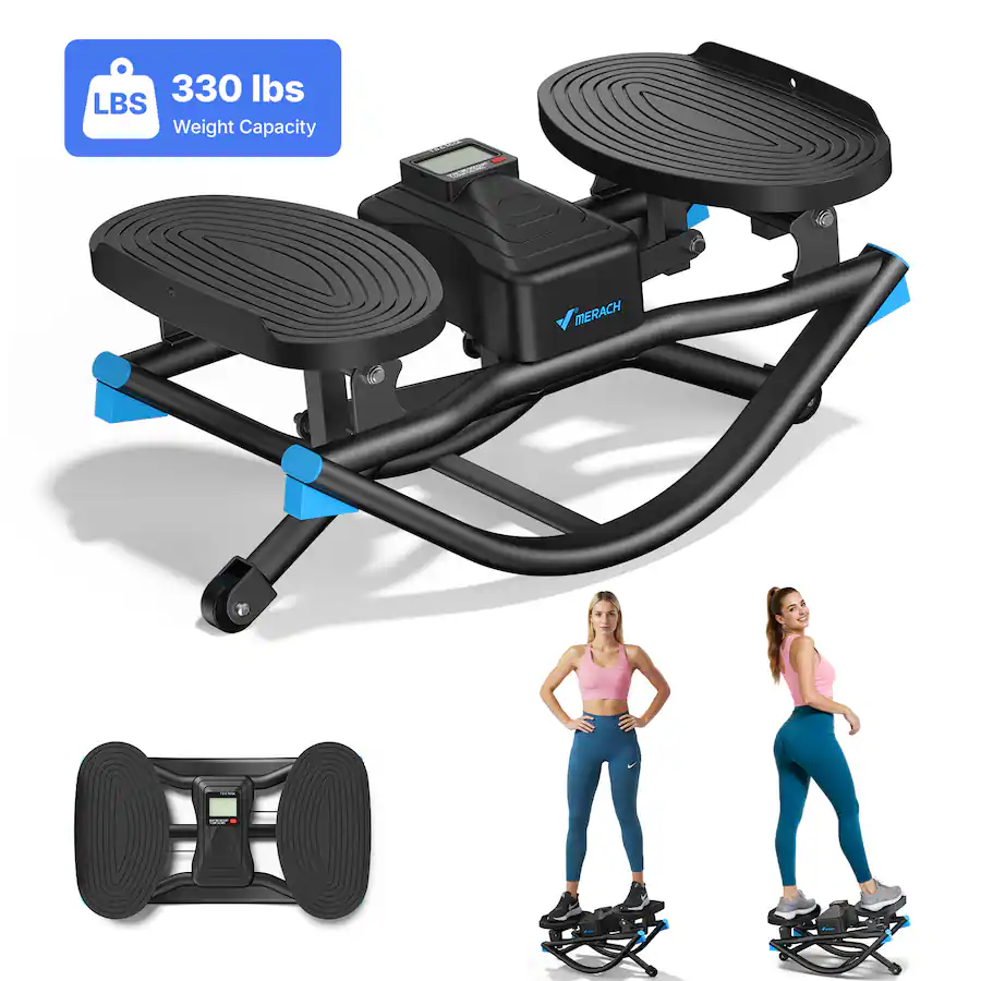 Merach Rocking Stepper MERACH Rocking Steppers for Exercise at Home, 3D Motion Stair Stepper ...