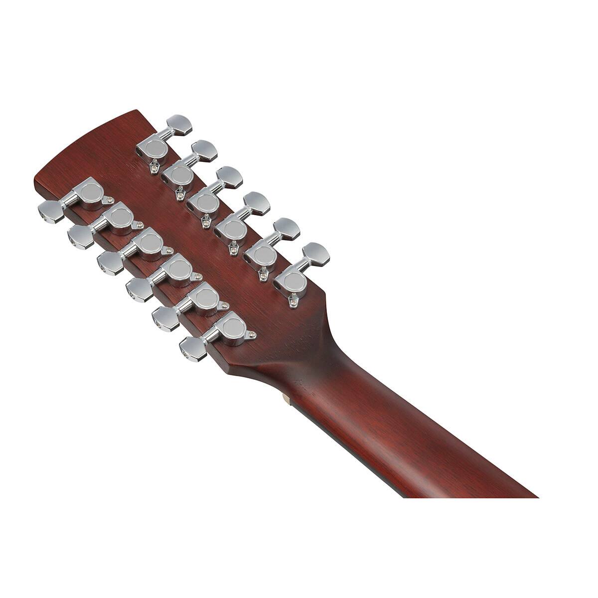 Alt View 8. Ibanez - Ibanez PF Series PF5412 12-String Acoustic Guitar, Weathered Black/Natural.