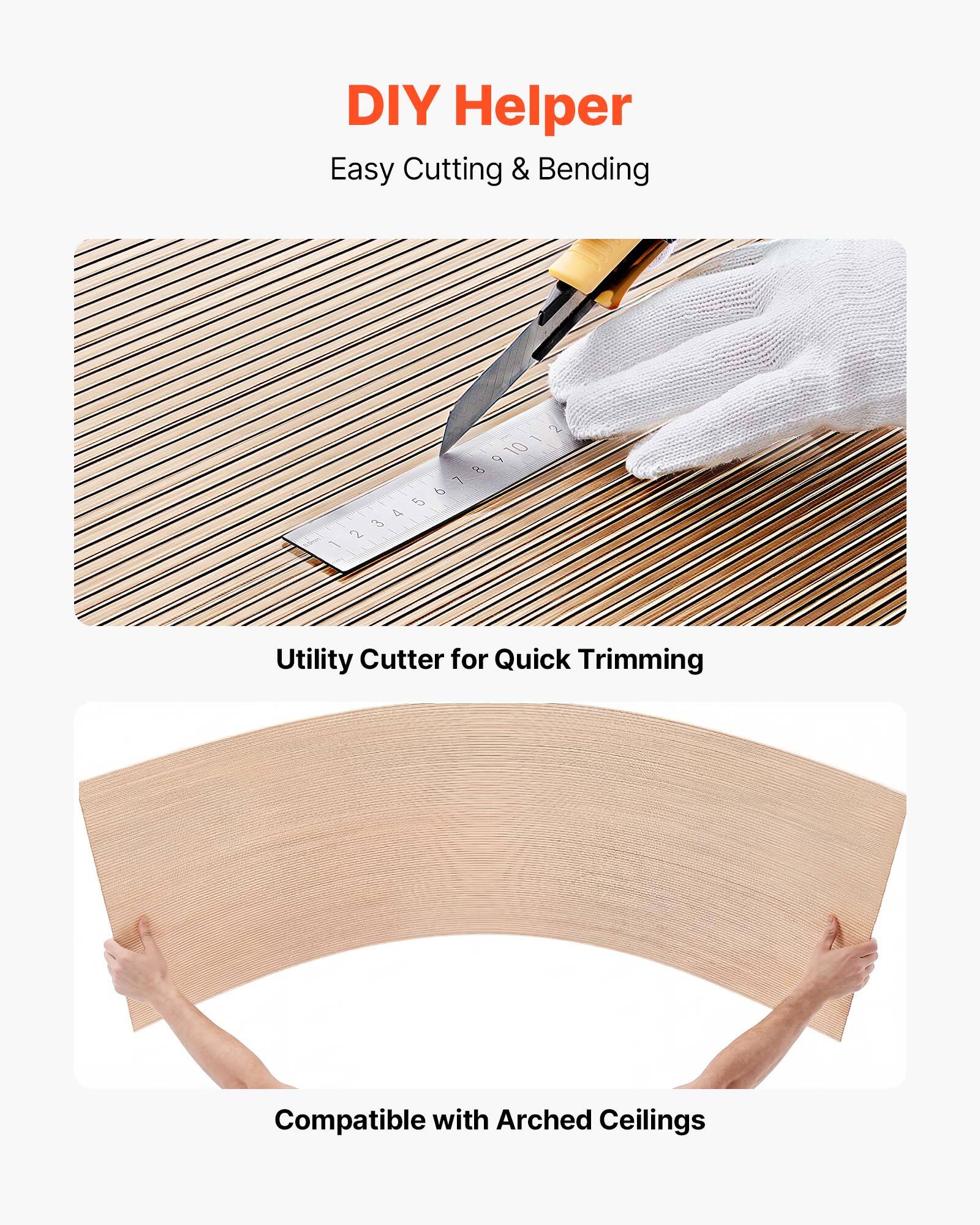 DIY Helper  
Easy Cutting & Bending  

Utility Cutter for Quick Trimming  

Compatible with Arched Ceilings