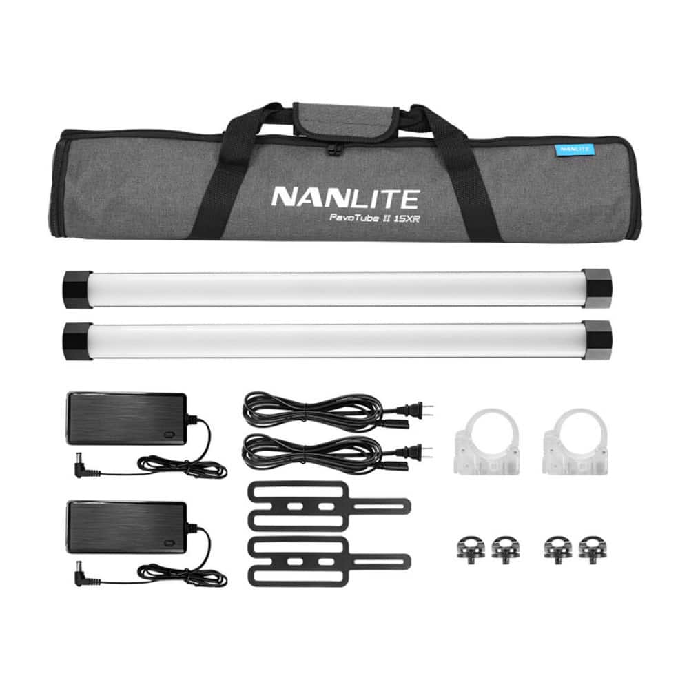 NANLITE - PavoTube II 15XR 2FT CRMX Pixel Tubes with Internal Battery 2-Light Kit
