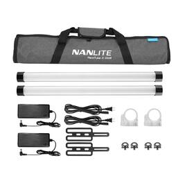 NANLITE - PavoTube II 15XR 2FT CRMX Pixel Tubes with Internal Battery 2-Light Kit