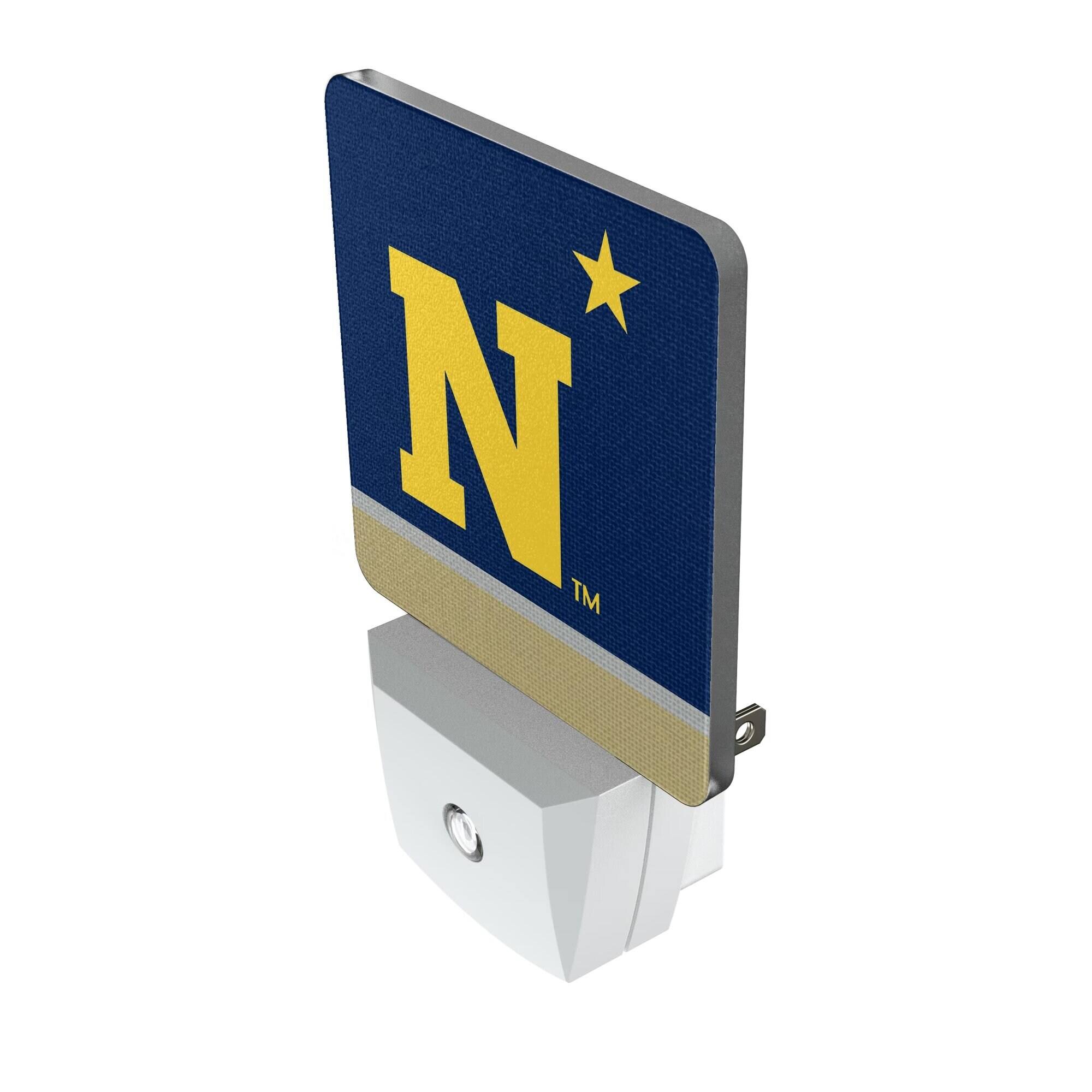 Alt View 1. Keyscaper - Navy Midshipmen Stripe Design Nightlight 2-Pack - Multicolor.