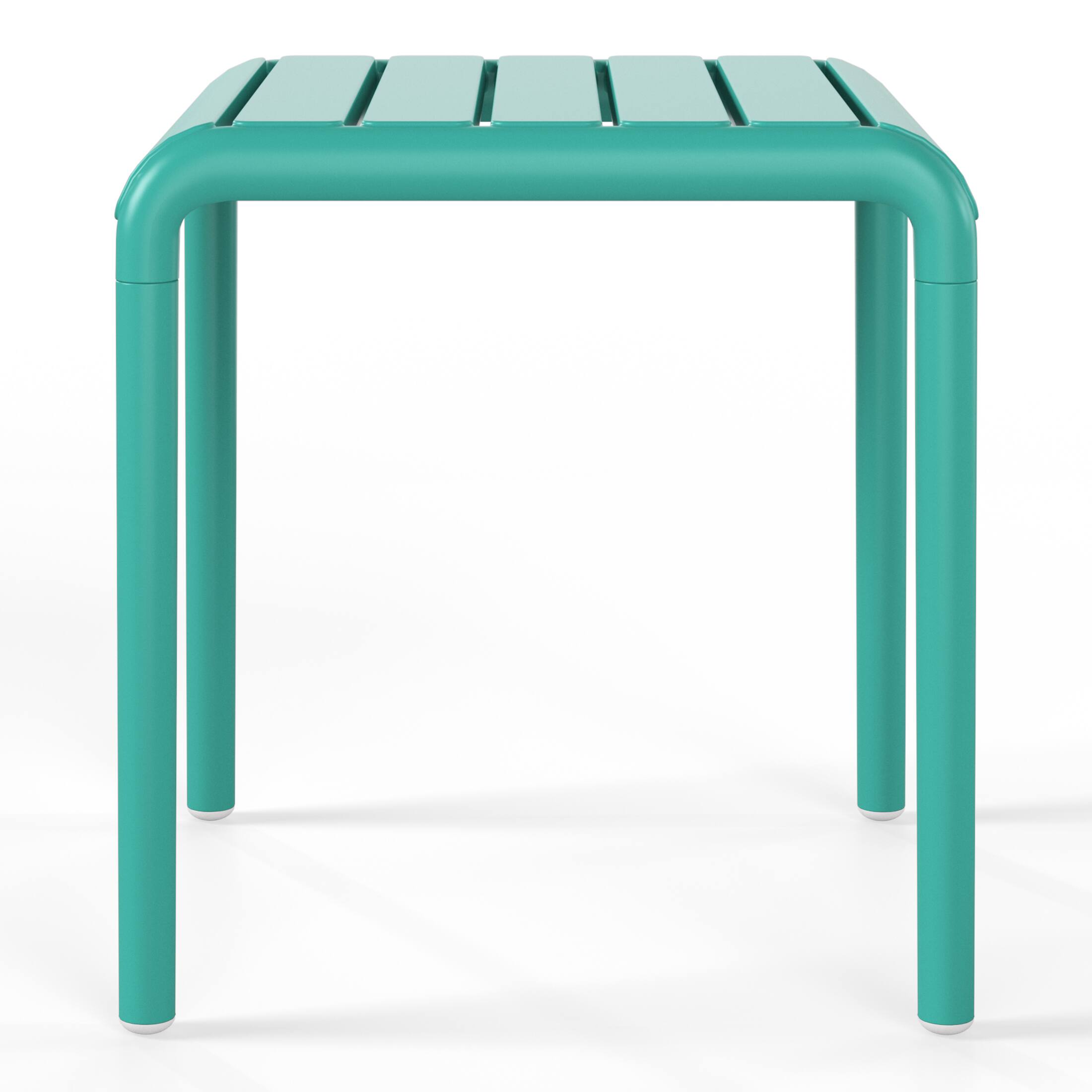 Back. WestinTrends - WestinTrends Playa Plastic Modern Outdoor Patio Accent Side Tables (Set of 2) - Turquoise.