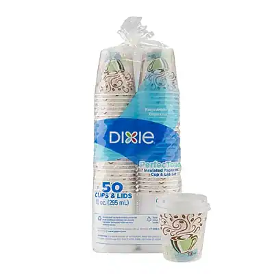DIXIE
PerfectTour
Cup & Lid Set
50 CUPS & LIDS
10 oz. (295 mL)