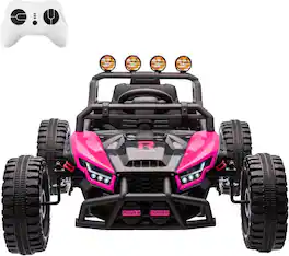 Acekool - 24V Electric Kids Ride On Car - Pink