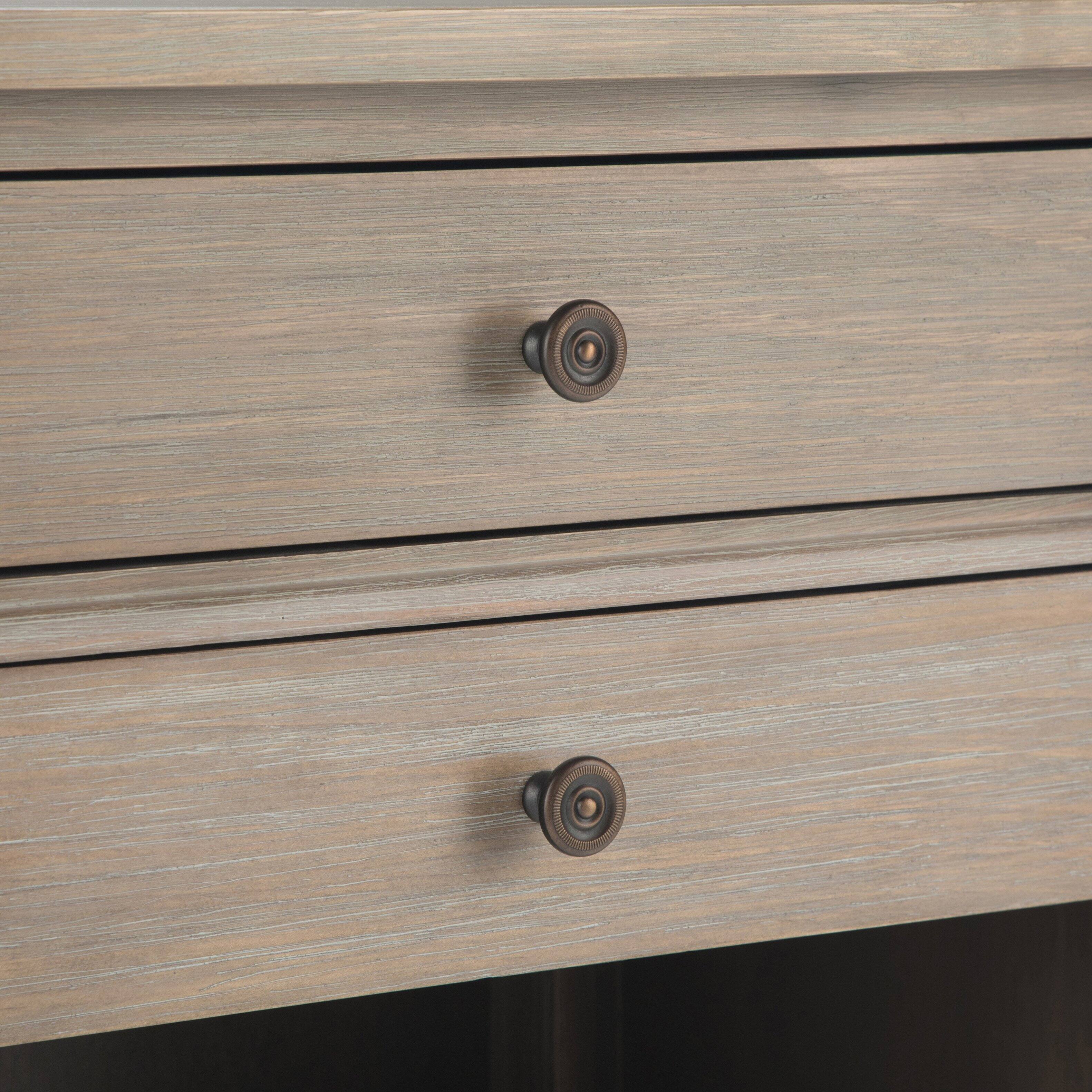 Alt View 12. Simpli Home - Carlton Bedside Table - Distressed Grey.