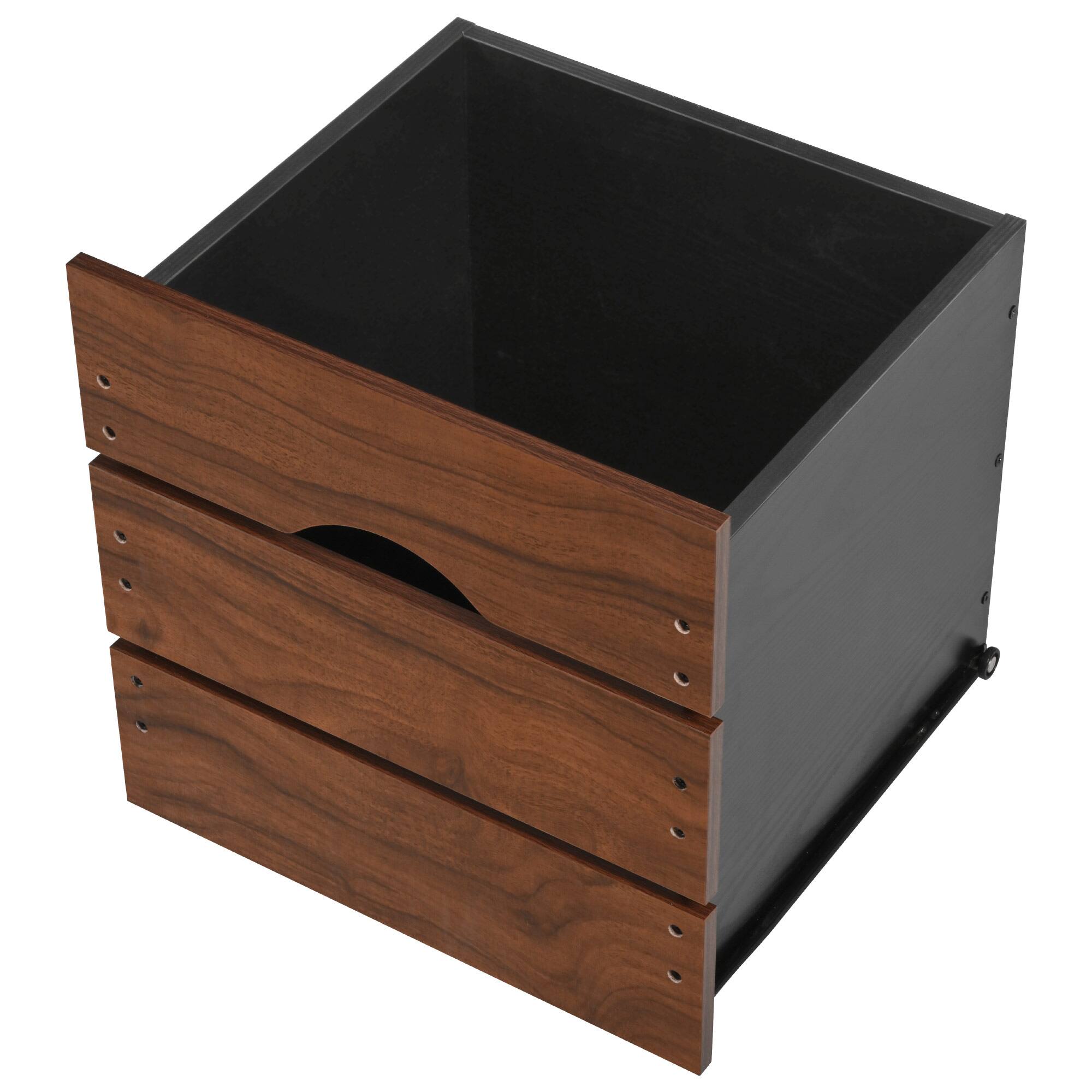 Alt View 5. PexFix - 54" Farmhouse Kitchen Island Cart with Built-in Power Outlet, Drop Leaf and Abundant Storage - Black.