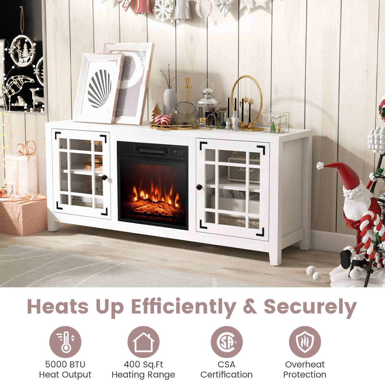 Andr WSTE Heats Up Efficiently & Securely
5000 BTU Heat Output
400 Sq.Ft Heating Range
CSA Certification
Overheat Protection