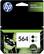 Front. HP - 564 2-pack Standard Capacity Ink Cartridges - Black.