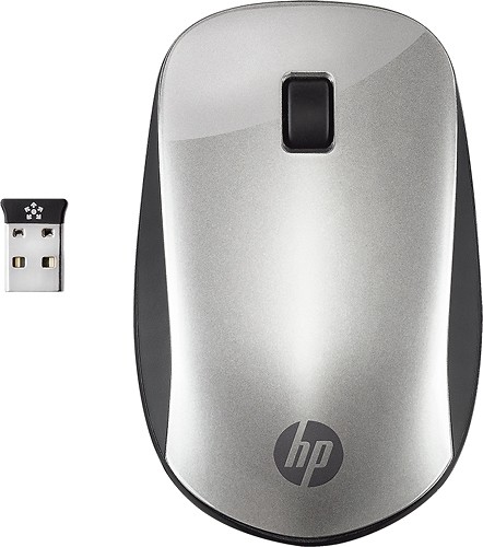 Best Buy: HP z4000 Wireless Optical Mouse Silver z4000
