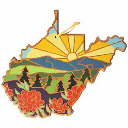 Totally Bamboo - West Virginia Cutting Board with Artwork by Summer Stokes