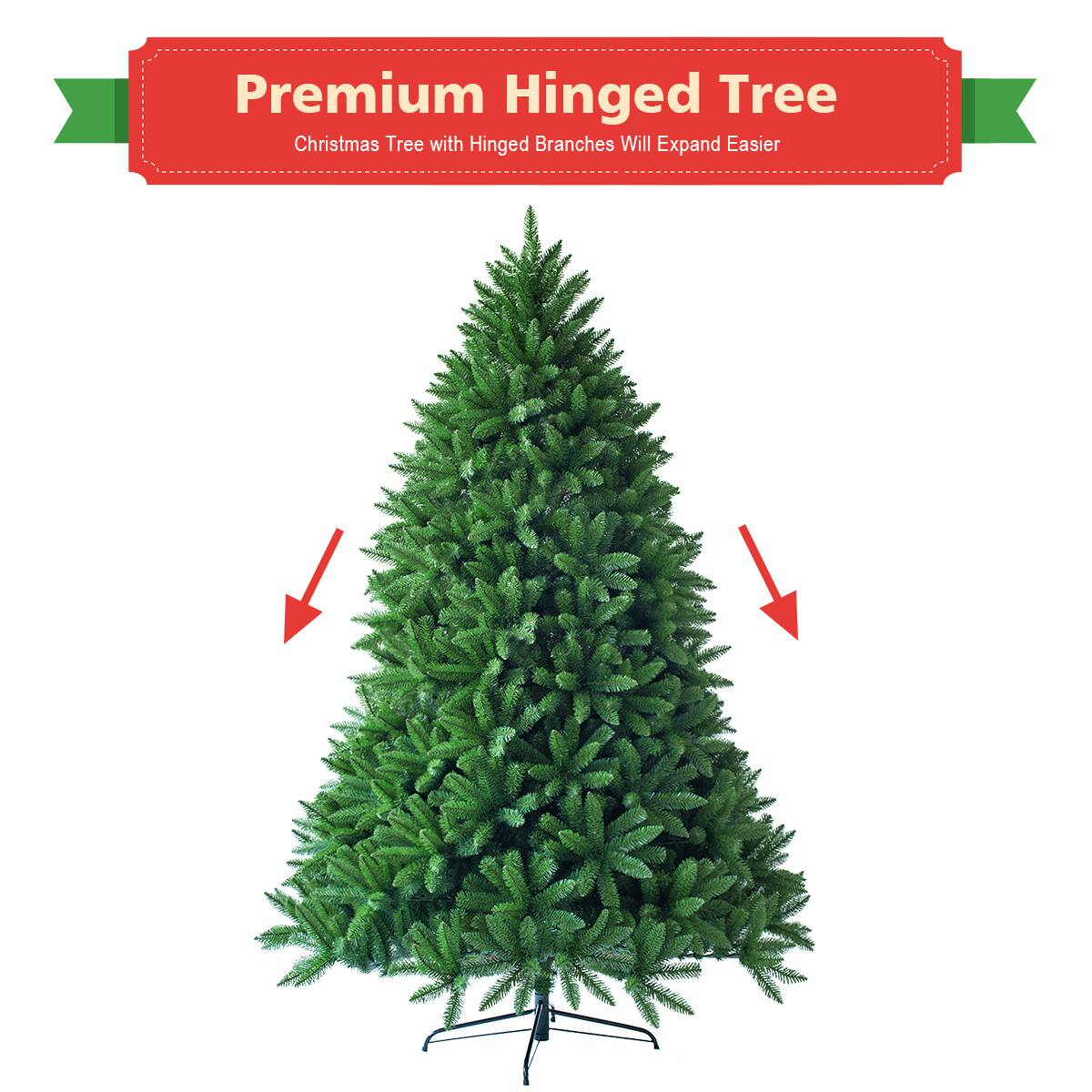 Premium Hinged Tree Christmas Tree with Hinged Branches Will Expand Easier