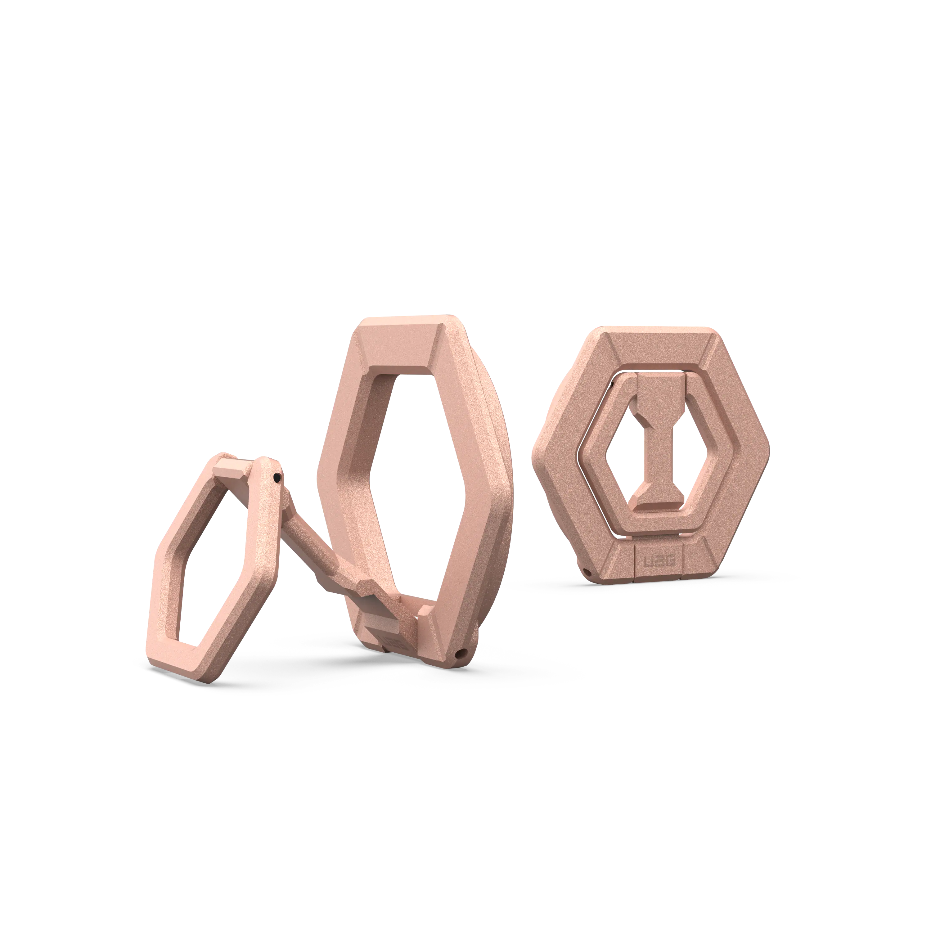 The text on the image reads "000 uaG." However, it is not clear what the text represents or what it is referring to. It could be a code, a reference, or a description related to the image of the three rings.