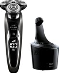 Angle Zoom. Philips Norelco - 9700 Clean & Charge Wet/Dry Electric Shaver - Black.