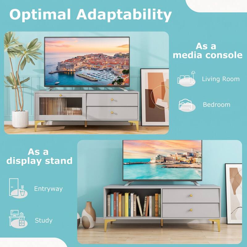 Optimal Adaptability

As a media console
- Living Room
- Bedroom

As a display stand
- Entryway
- Study
