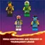 Ninja MiniFigures are dressed in Tournament Armor.