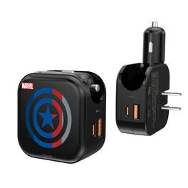 Keyscaper - Marvel Sigil 2 in 1 USB A/C Charger - Captain America