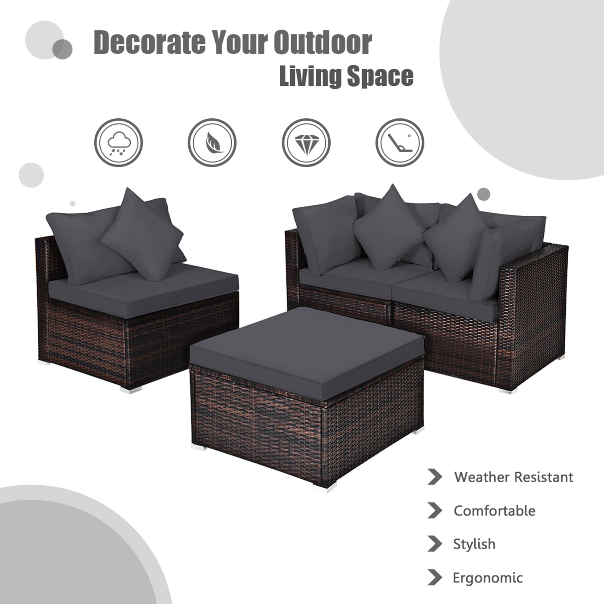 Decorate Your Outdoor Living Space

Weather Resistant
Comfortable
Stylish
Ergonomic