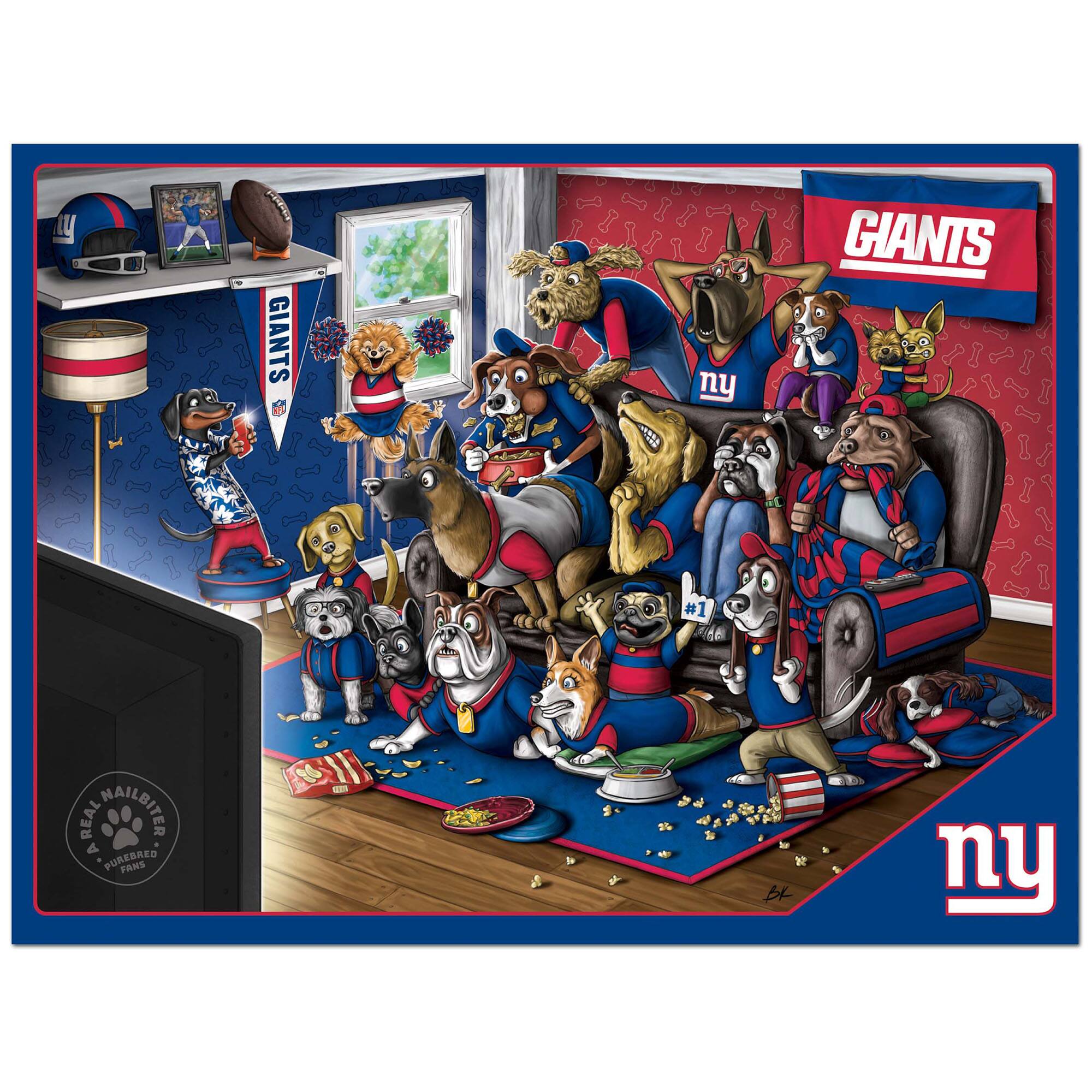 GIANTS ny GIANTS #1 100 REAL NAILBITER A PUREBRED FANS - ny