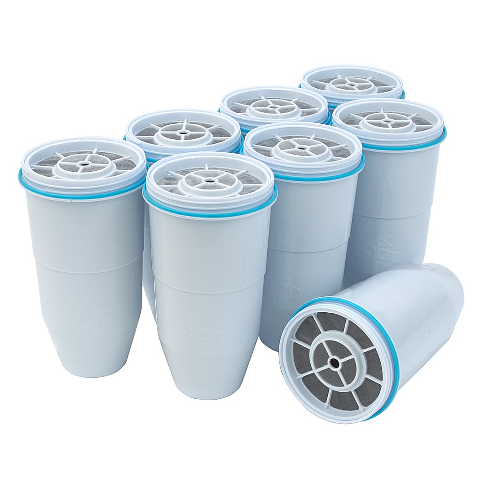 ZeroWater - Filters for Water Filter Pitchers (8-Pack) - White - Angle_Zoom